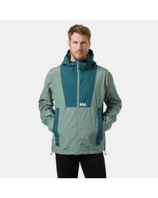 Helly Hansen Green Rig Waterproof Rain Jacket for men
