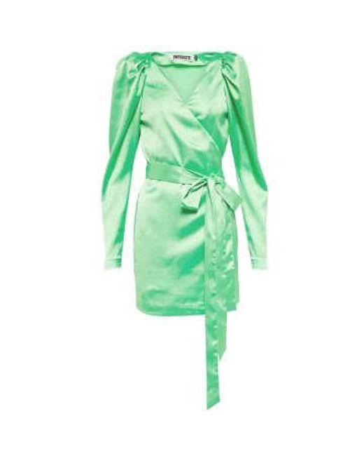 ROTATE BIRGER CHRISTENSEN Green Bridget Dress Polyester
