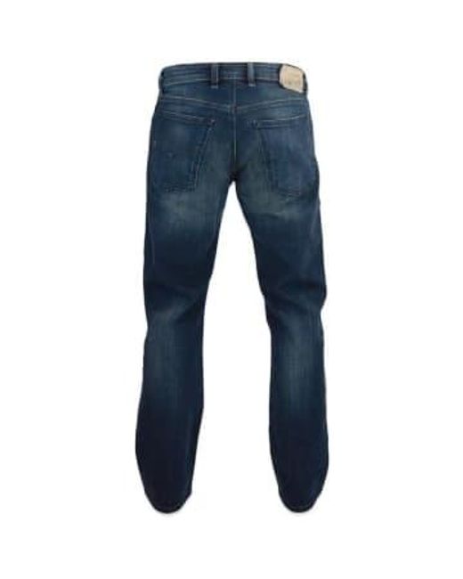 DIESEL Blue Waykee 814 W Straight Jeans Dark 38/30 for men