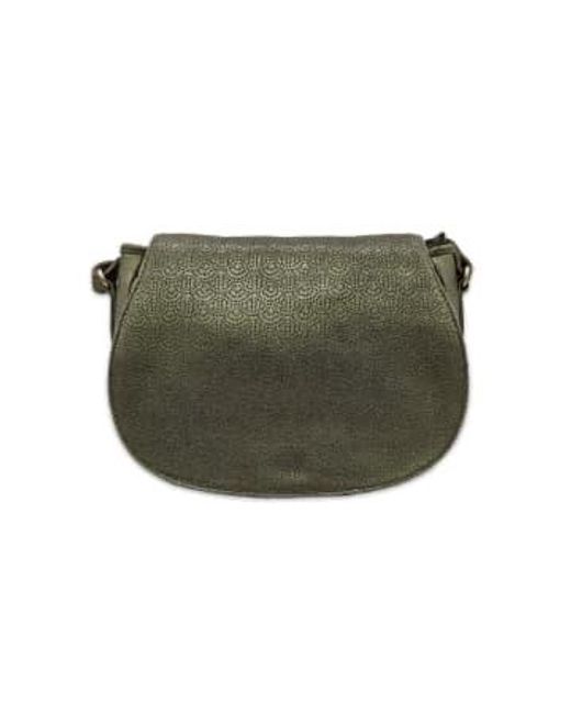 Nooki Design Green Clarisa Satchel- / One Leather; Lining 100% Cotton Twill