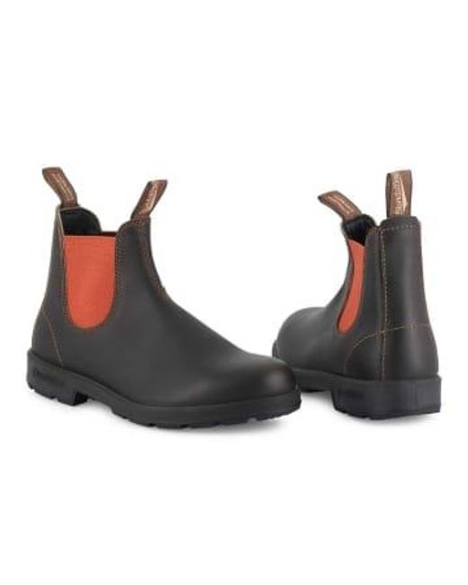 Blundstone Brown S 1918 Leather Boots With Terracotta Side 4uk