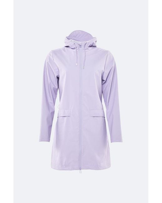 Rains Purple Functional Women's Lavender W Rain Jacket With A Smooth, Matt Finish