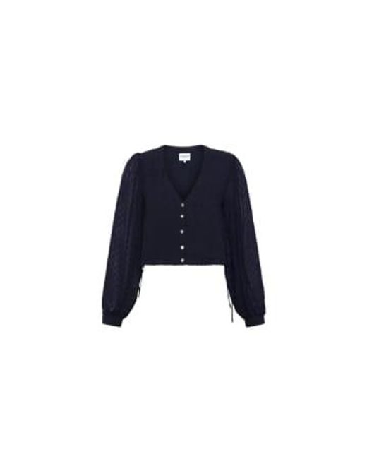 FRNCH Blue Nydia Blouse