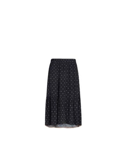 Noa Black Dotted Moss Skirt
