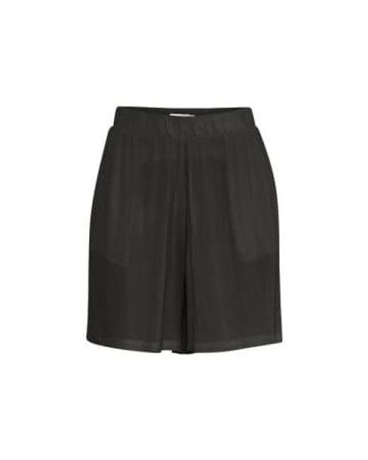 Ichi Black Marrakesch shorts in schwarz