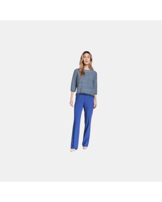 Gerry Weber Atlantic Tailored Trousers in Blue | Lyst