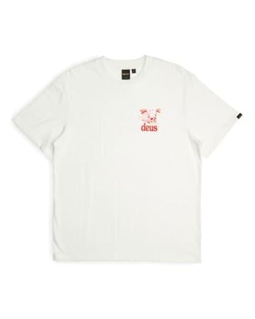 Crossroad Short Sleeved T Shirt Vintage di Deus Ex Machina in White da Uomo