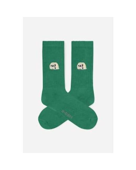 Adam Lippes Green Sport Socks