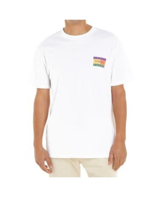 Tommy Hilfiger White Jeans Regular Summer Flag T-shirt Large for men