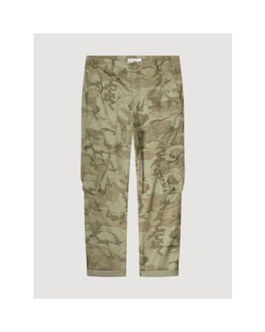 Summum Green Camouflage Cargo Trousers Lentil Uk 10