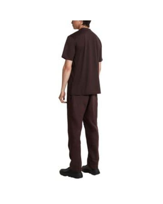 Hevò Brown T-shirt Mulino F651 0910 for men