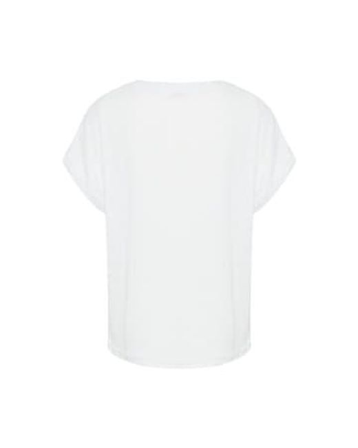 Camiseta steffi en marshmallow mix B.Young de color White