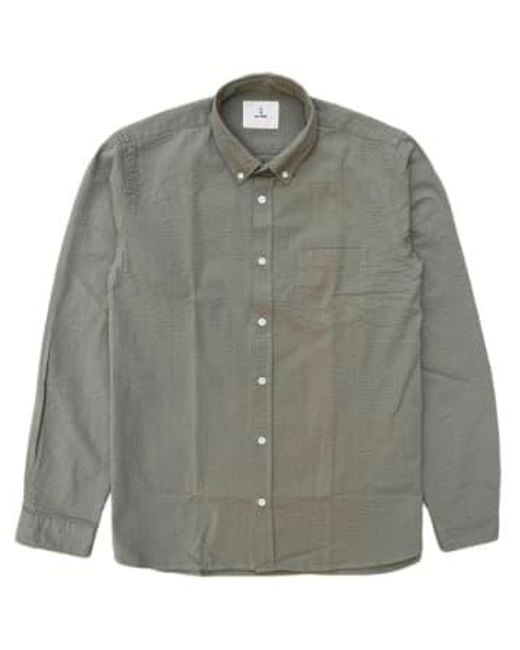La Paz Gray Branco Button Down Shirt Safari Khaki S for men