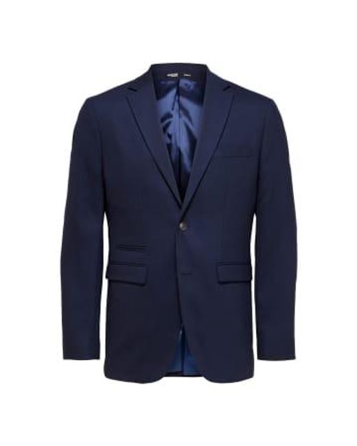 SELECTED Blue Selected Suit Jacket for men