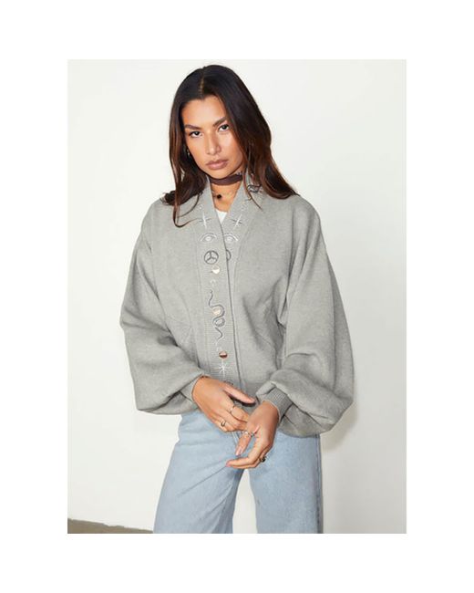 Bomber punto gris Astrid Never Fully Dressed de color Gray