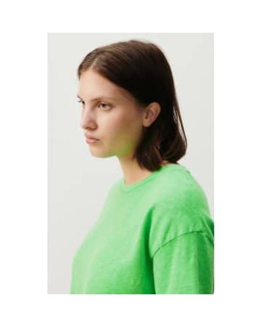 American Vintage Green Fluorescent Parakeet Sonoma S T Shirt