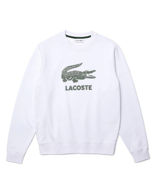 sweatshirt lacoste blanc