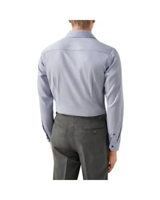 Eton of Sweden Dunkelblau slim fit fine striped signature twill shirt 10001172325 in Blue für Herren