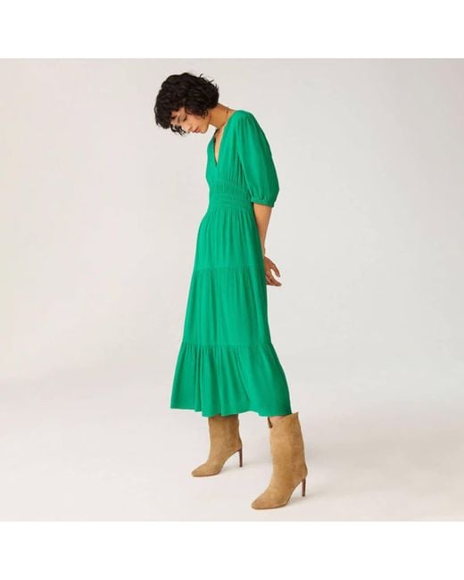 Ba&sh Norma Emeraude Green Dress