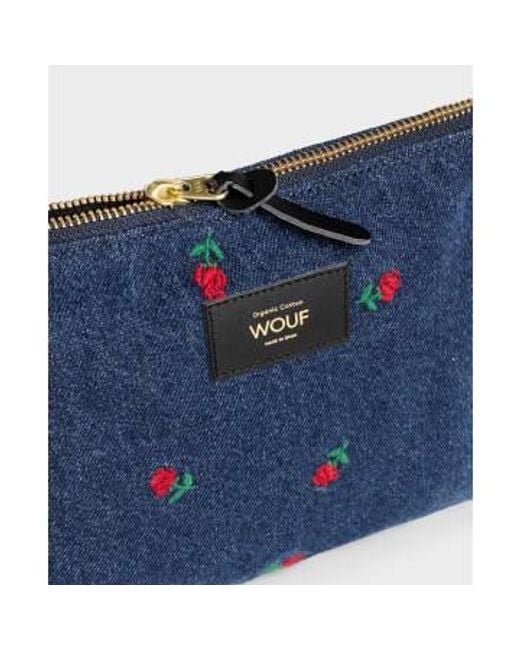Wouf Blue Amy Pouch Cotton