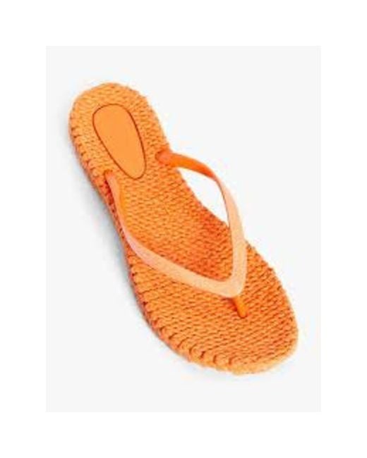 Ilse Jacobsen Glitter Flip Flops in Orange | Lyst