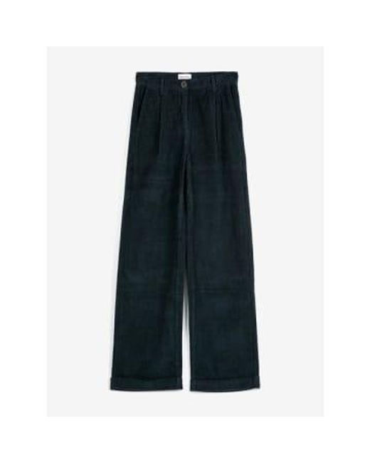 Anorak Blue Bobo Choses Pleated Cord Trousers Wide Leg