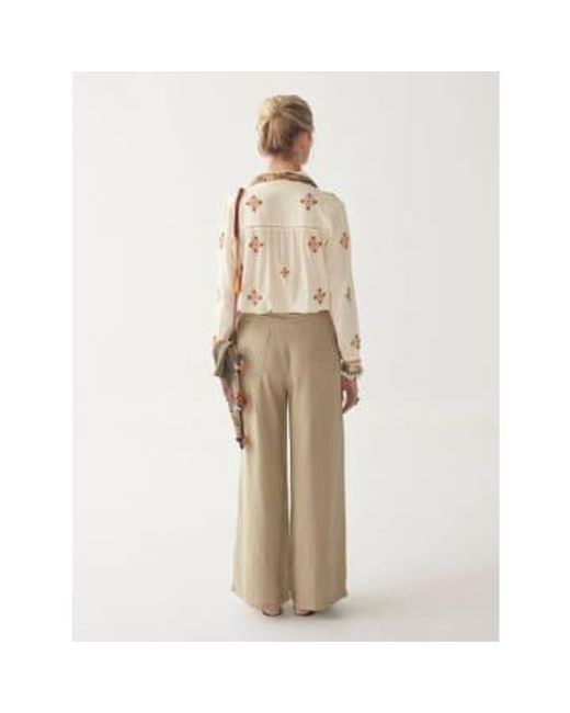 MAISON HOTEL Brown Rombo Bluse