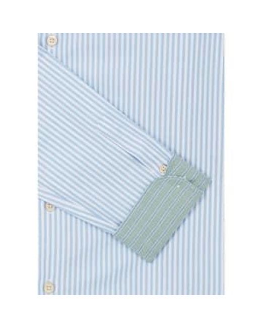 Paul Smith Blue Stripe Regular Fit Shirt Col: 41 /white, Size: Xl for men