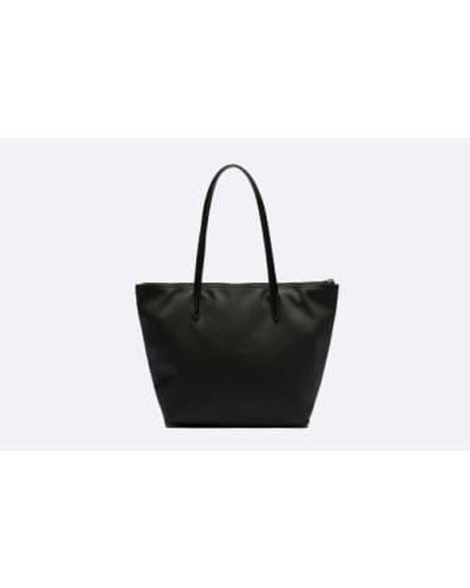 Lacoste Black Concept Small Zip Tote Bag * / Negro