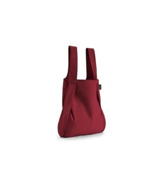 Sac et sac à dos NOTABAG en coloris Red