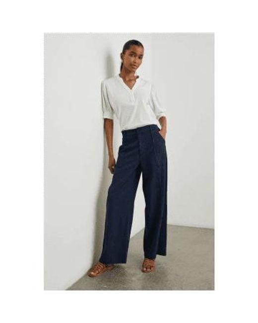 Greer Large Pocket Detail Trousers Size L Col di Rails in Blue