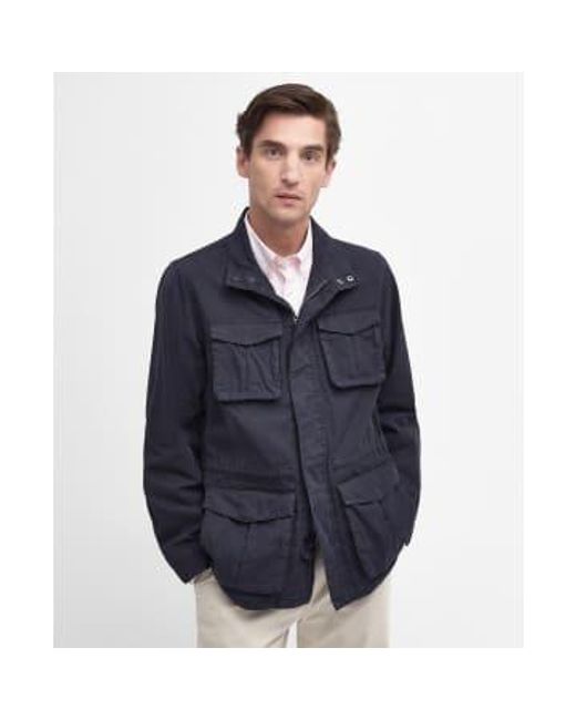 Barbour Blue Belsfield Casual Jacket Midnight for men