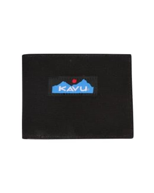 Kavu Black Yukon Wallet One Size for men