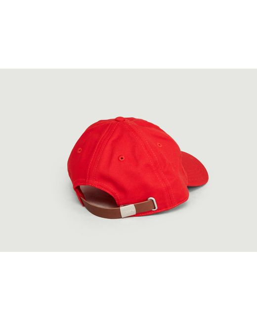 lacoste hat red