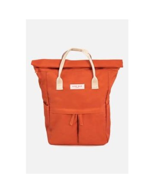 Medium Hackney Sustainable Backpack Burnt di Kind Bag in Orange
