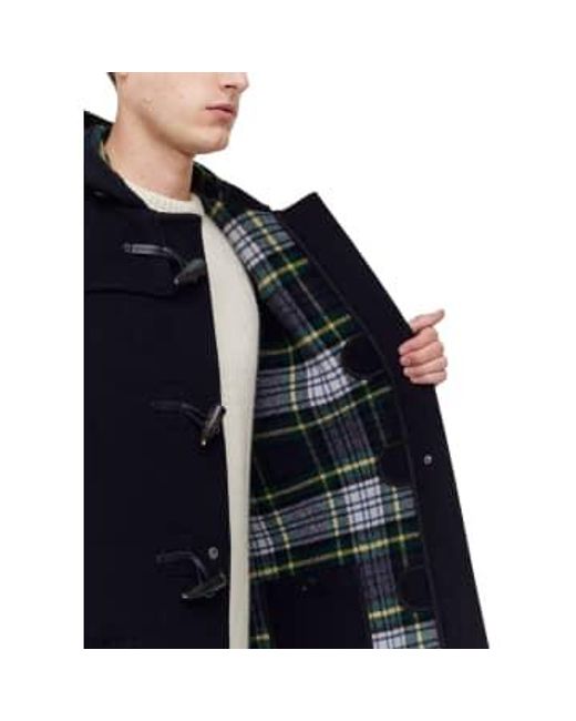 Gloverall Blue Mid Length Duffle Coat Dress Gordon for men
