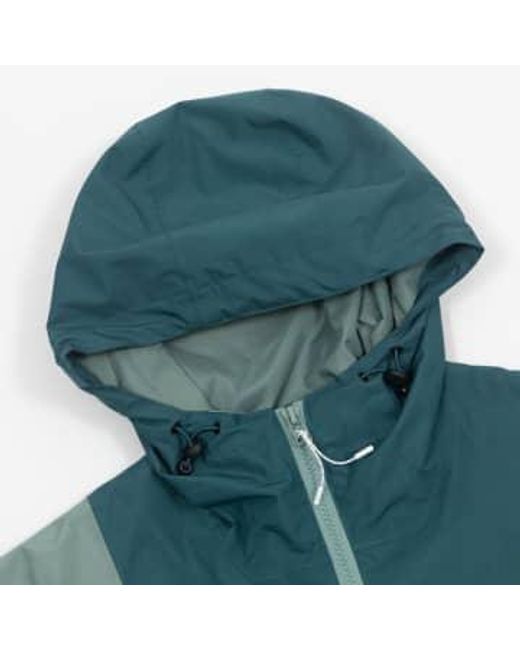 Rig Waterproof Rain Jacket In di Helly Hansen in Green da Uomo