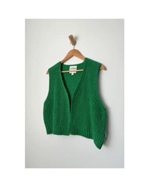 LE BON SHOPPE Green Granny Sweater Vest for men