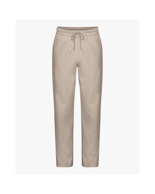 Knowledge Cotton Apparel Pantalon Twill Oyster Grey in Natural | Lyst