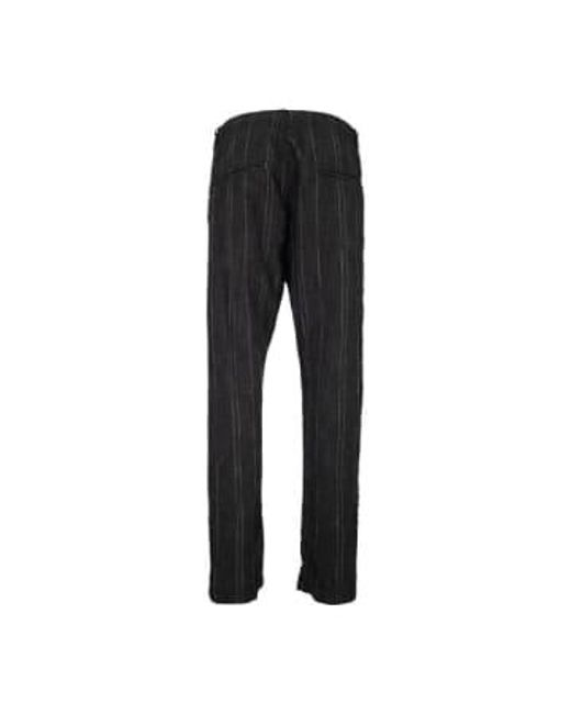 Stripe Trouser di Hannes Roether in Black da Uomo