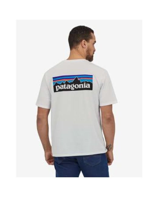 Patagonia Camiseta ms logo respectibili -tee in Blue für Herren
