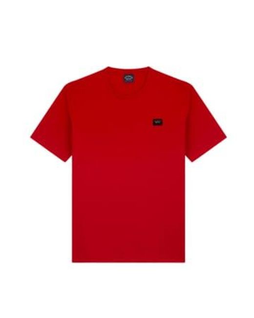 Paul & Shark Red T-shirt C0p1002 577 M / for men