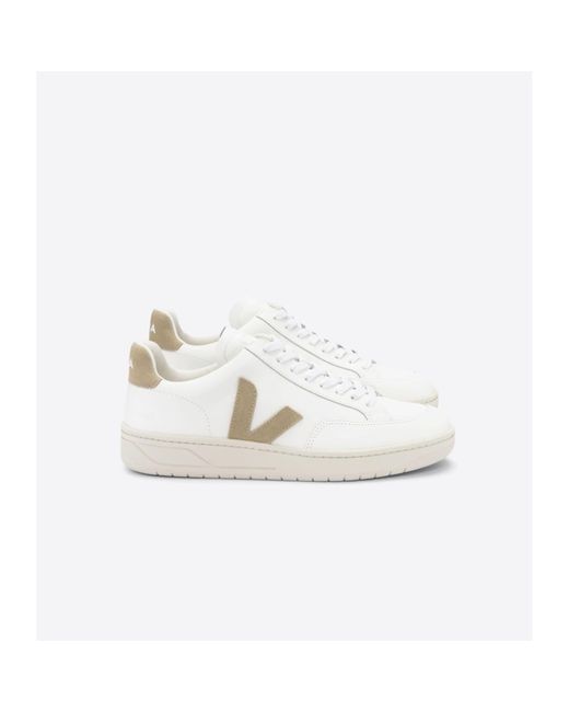 Veja White And Dune Leather V 12 Shoes for Men Lyst