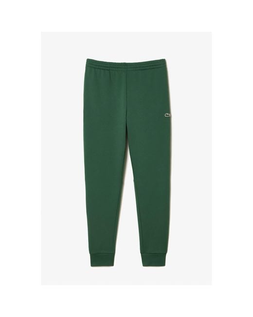 for Men Fleece Organic Jogger in Green Fit | Lyst Trackpants Cotton Lacoste Slim
