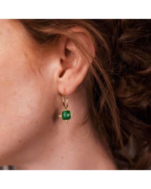 Ashiana Green Asia Malachite Earrings