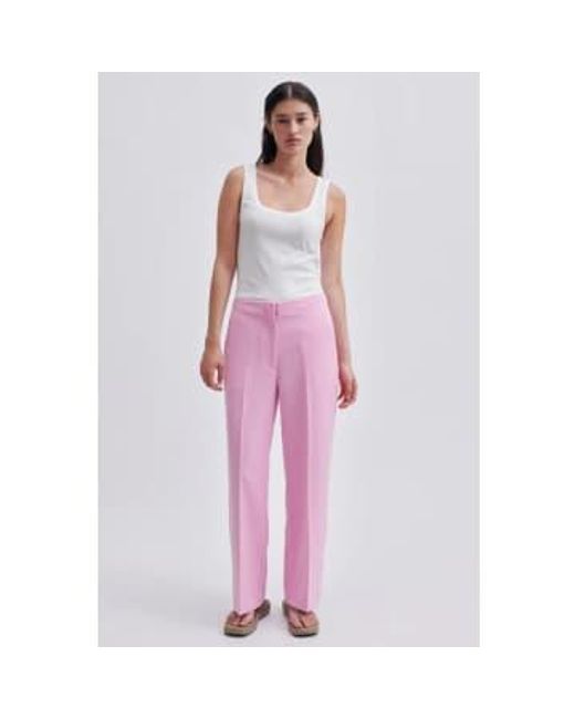 Second Female Pink Evie Classic Begonia Trousers Xs