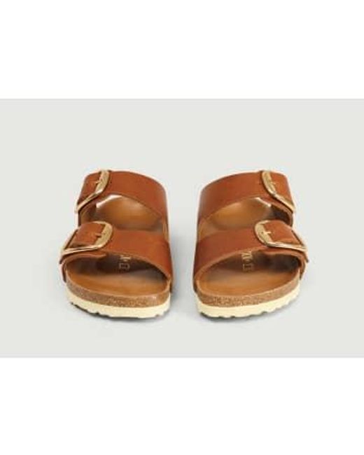 Sandales à grosses boucles arizona Birkenstock pour homme en coloris Brown