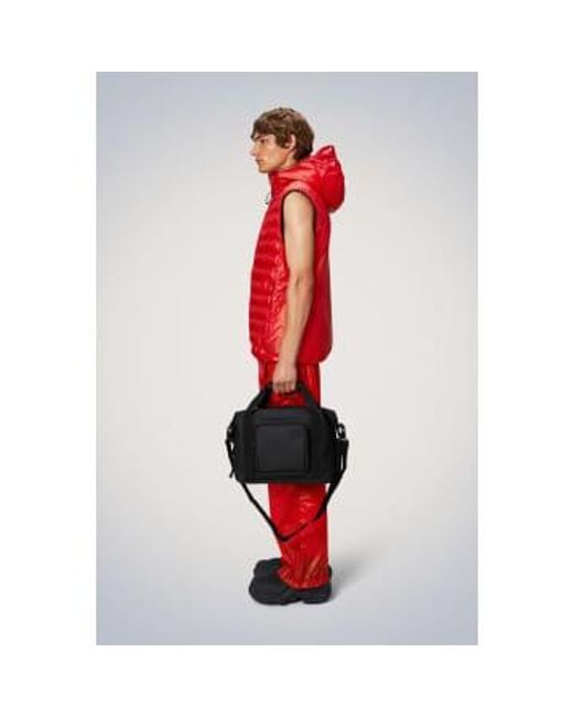 Rains Black Texel Kit Bag Polyurethane And Polyester for men