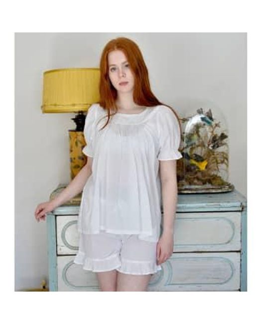 Powell Craft Gray Ladies Cotton Short Pyjama Set 'juliet'
