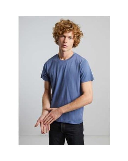 L'Exception Paris Blue Organic Cotton T Shirt Xl for men